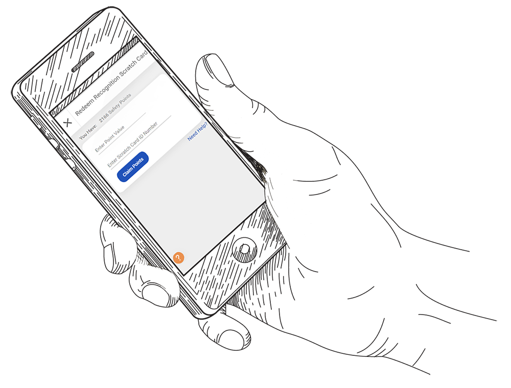 Scratch cards mobile view